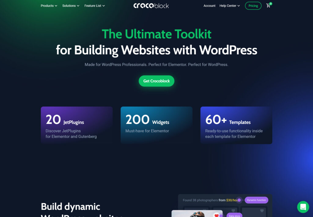 Crocoblock JetEngine dynamic content addon for WordPress