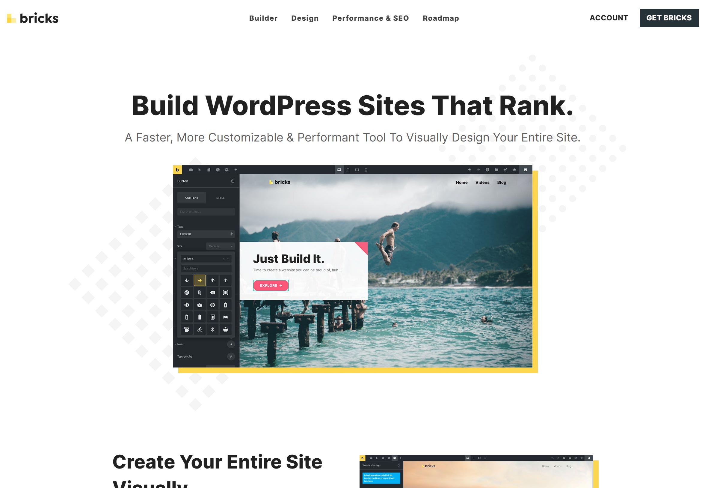 Bricks Visual WordPress Builder